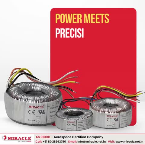 🔋 Power Meets Precision with Miracle Electronics' Toroidal Transformers! ⚡