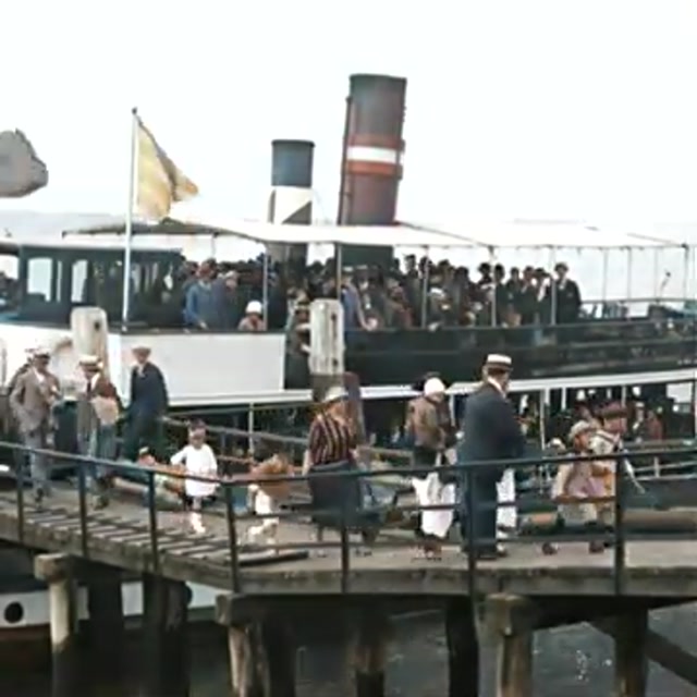   Take a Trip to the Beach in the 1920s Restored Footage Full HD 