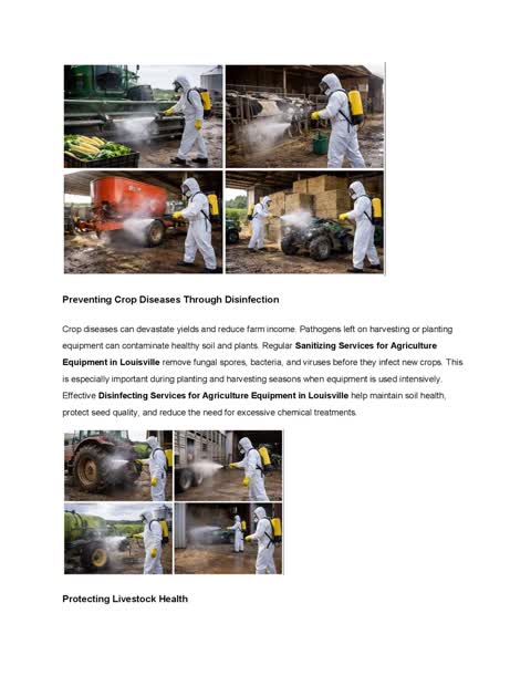 How Disinfecting Farm Equipment Helps Prevent Crop and Livestock Diseases