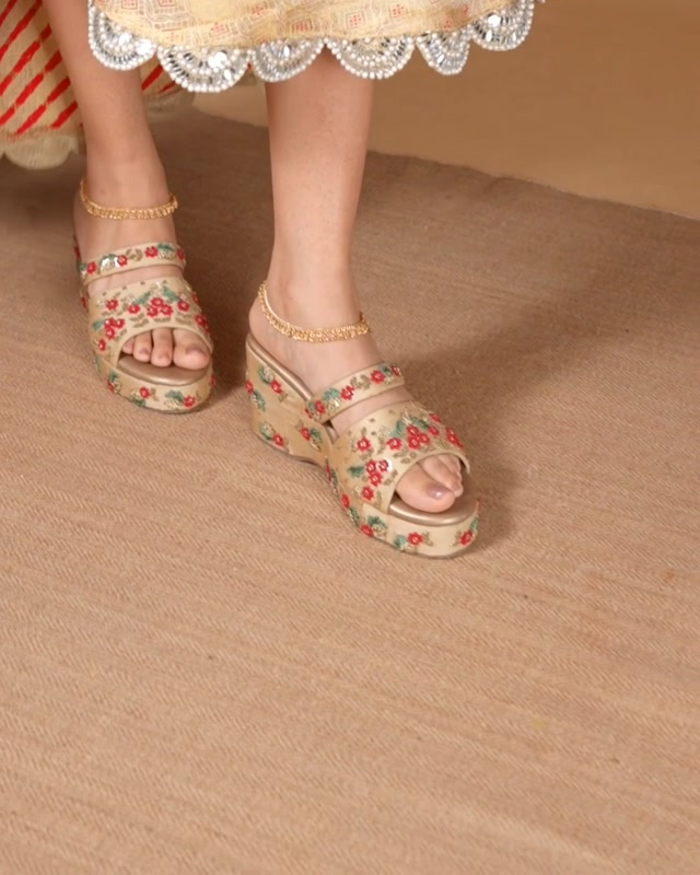 Stylish Wedges Heels for Wedding By Around Always