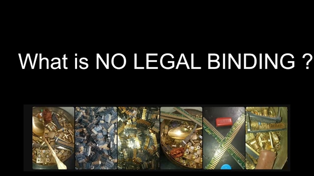 What is No Legal Binding