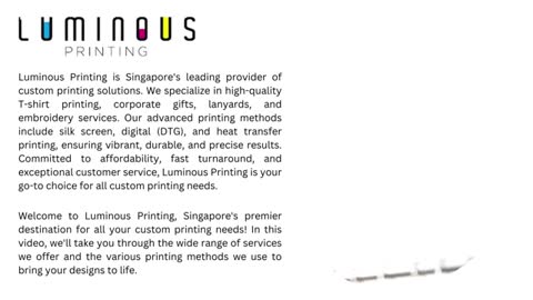 Luminous T-Shirts Printing 👕 | Custom T Shirt Printing in Singapore