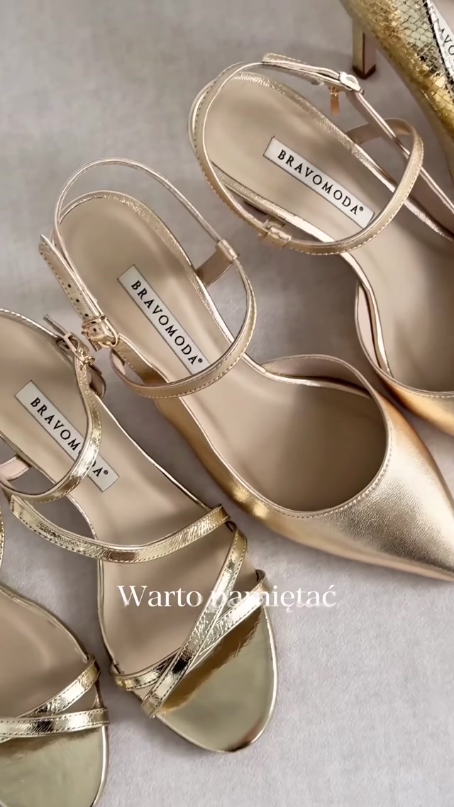 Złote buty BRAVOMODA – z jakiej skóry powstają modele w kolorze złota