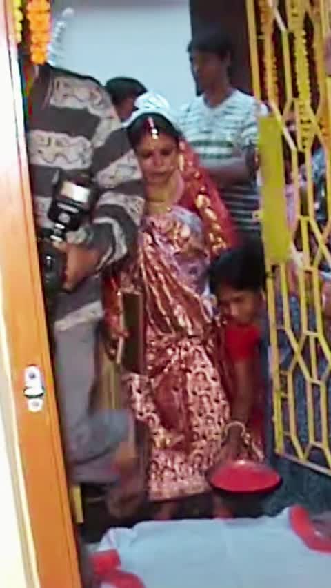 After marriage bridal entry into groom's house | Bridal entry to home | Goddess Lakshmi of the home