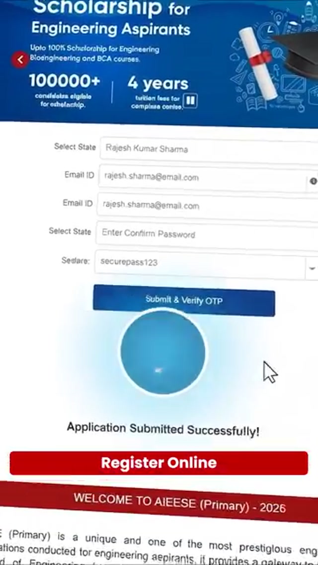 best online scholarship exams