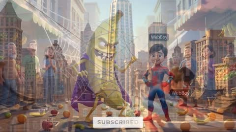 WebBoy vs Big Banana | Spider-Hero Style 3D Animation | Funny Kids Short