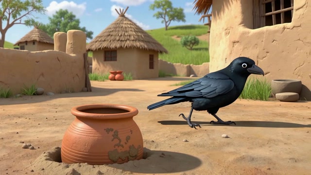Thristy crow