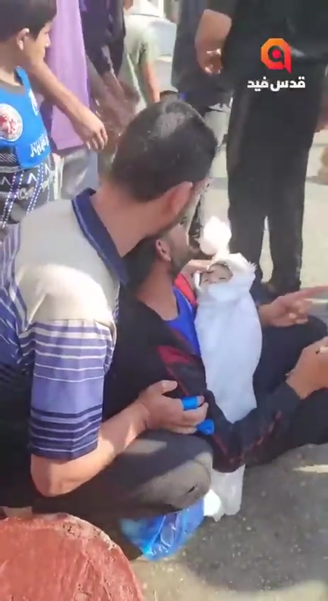 Palestine Father Grief Stricken At The Murder Of His Infant Baby -Oct 19-2023