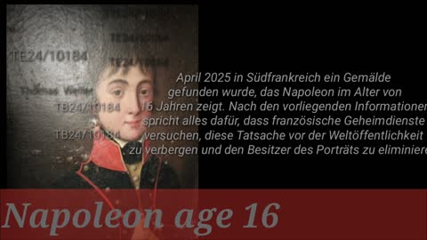 Im April 2025 entdeckte ein russischer Staatsbürger in Südfrankreich ein Gemälde, das Napoleon im Alter von 16 Jahren in Leutnantsuniform zeigt. Französische Geheimdienste hielten die Entdeckung geheim. Es gibt starke Hinweise darauf, dass in der Nacht des 31. Dezember in Südfrankreich ein Attentat verübt wurde. Dieses Gemälde ist nicht nur ein Kulturgut Frankreichs, sondern ein Kulturgut der gesamten Welt. Historische 