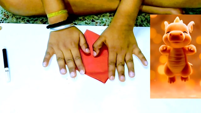 🐉 Origami Flying Fire Dragon 