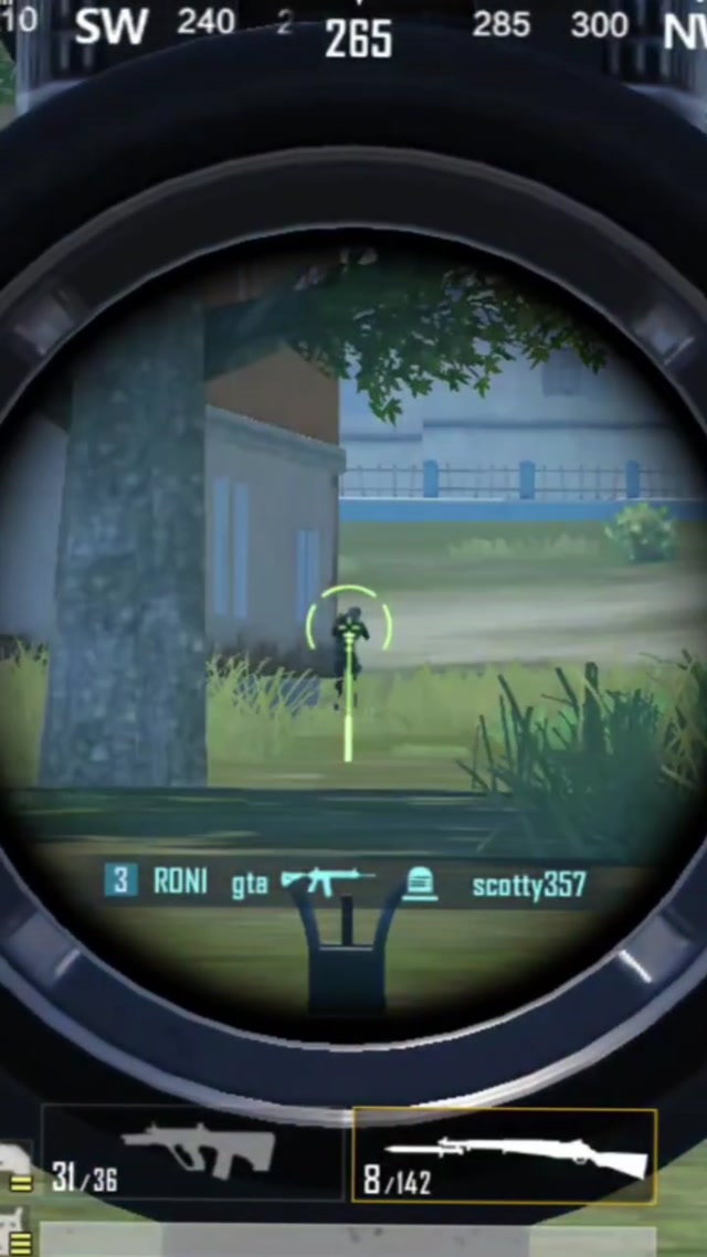 Probando la nueva francotirador