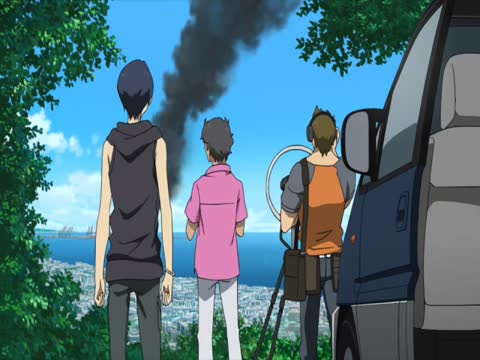 Eureka Seven AO Episode 9-Han Juno asks Gazelle, "Is that the stuff we were transporting when everything went to hell???"