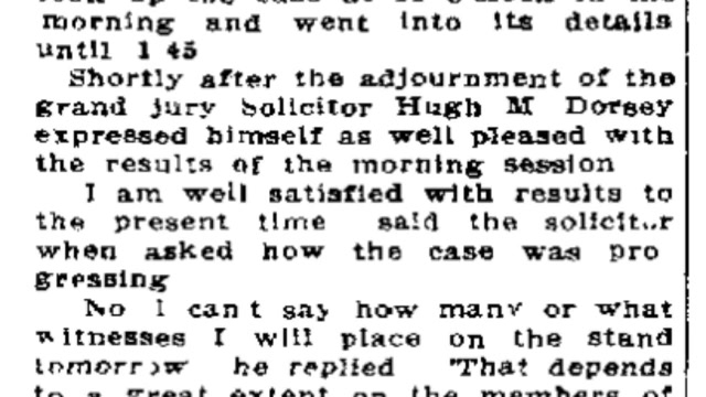 Saturday, 24th May 1913 Girl Strangled, Says Indictment